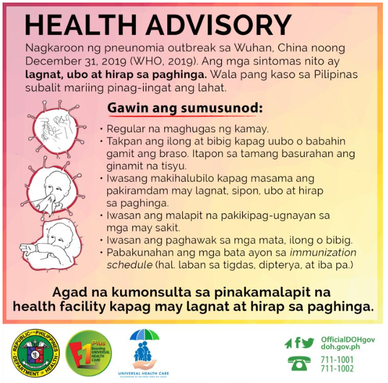 Health Advisory nCoV