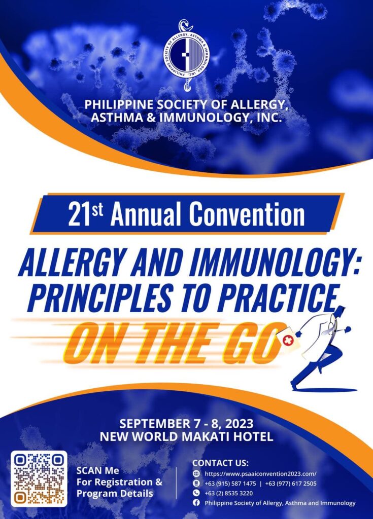 PSAAI 21st Annual Convention Allergy and Immunology Principles to